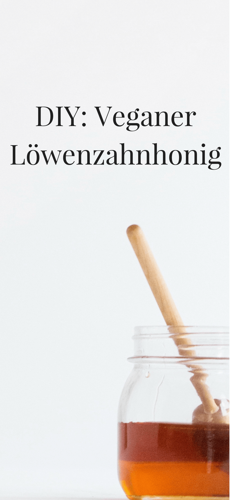 DIY veganer Löwenzahn Honig
